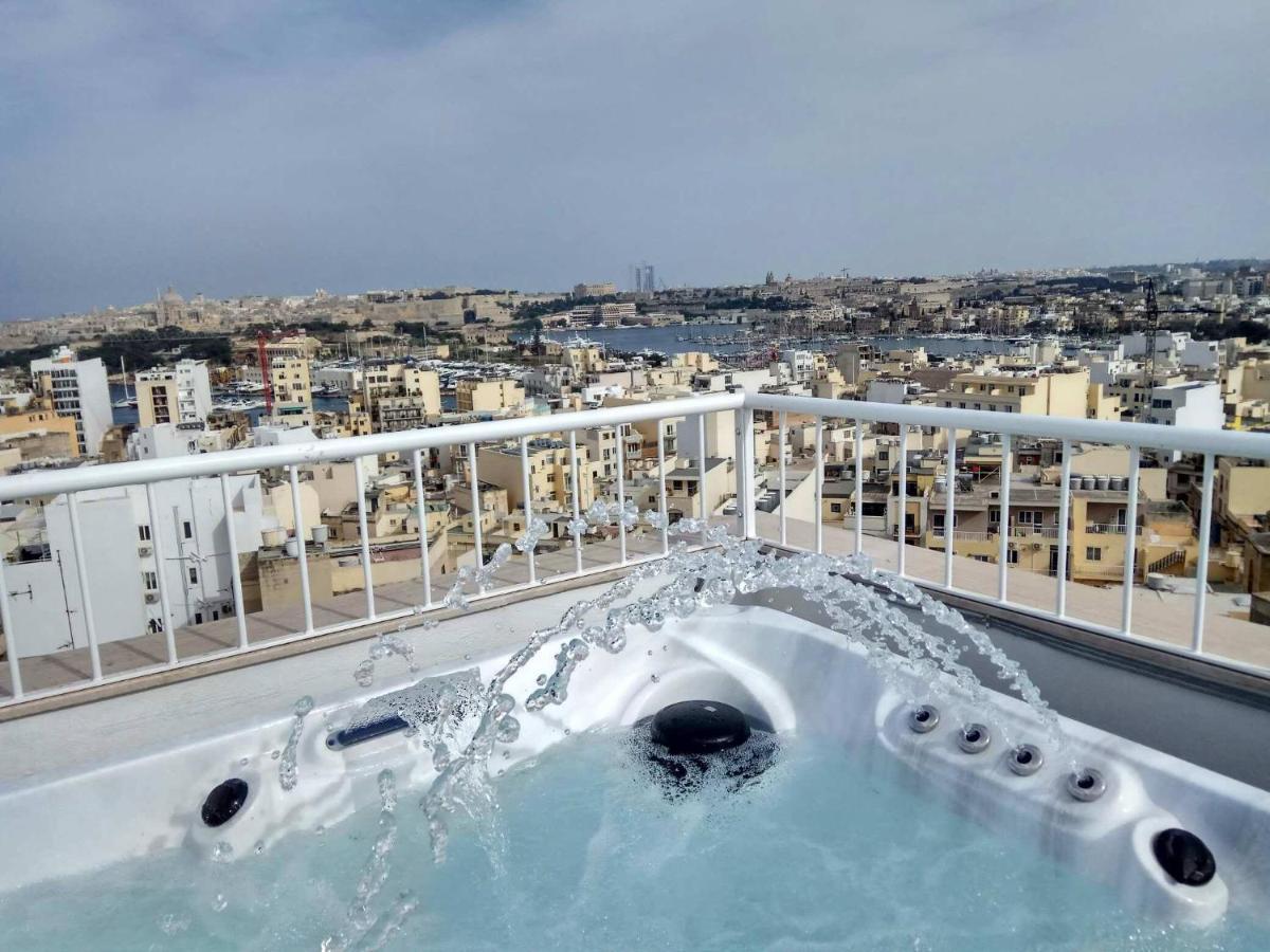 Wonderful Apartments With Shared Jacuzzi And Panorama Rooftop Gzira Dış mekan fotoğraf