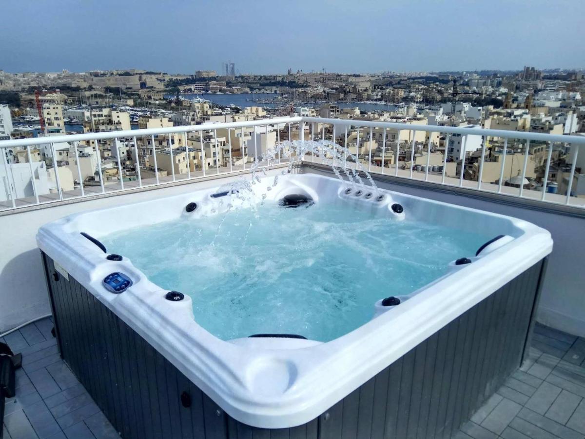 Wonderful Apartments With Shared Jacuzzi And Panorama Rooftop Gzira Dış mekan fotoğraf