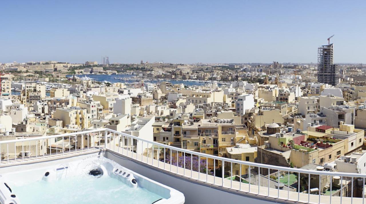 Wonderful Apartments With Shared Jacuzzi And Panorama Rooftop Gzira Dış mekan fotoğraf